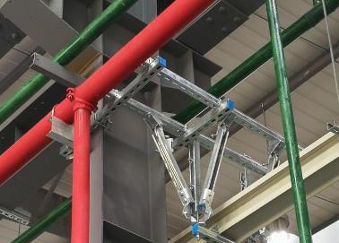南岗该抗震支架的整体式支吊架结构协调性好